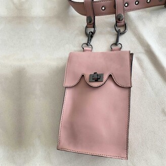 L2r The Label L2R THE Double Clip Belt Bag In Rescued Pink Leather