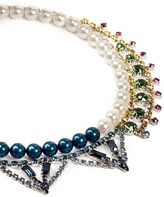 Thumbnail for your product : Nobrand Crystal pearl double strand necklace