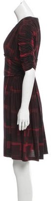 Burberry Printed Knee-Length Dress