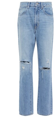 SLVRLAKE Sierra distressed high-rise jeans