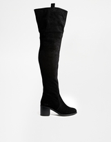 Thumbnail for your product : ASOS KINGFISHER Suede Over the Knee Boot