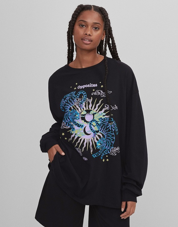 Bershka Women's Tees And Tshirts | Shop the world's largest collection of  fashion | ShopStyle