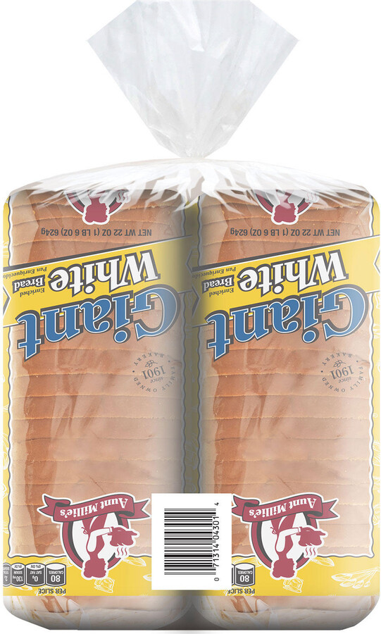 Aunt Millie's Giant White Bread 24 oz., 2 pk.