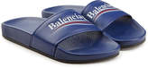 Balenciaga Political Leather Slides 