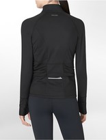Thumbnail for your product : Calvin Klein Performance Ruched Sleeve Zip-Front Jacket