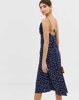 Thumbnail for your product : Finders Keepers strappy midi dress in ditsy print