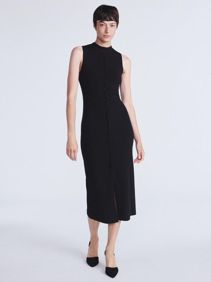 Scoop Women’s and Women’s Plus Button Front Midi Sweater Dress, Sizes XS-4X