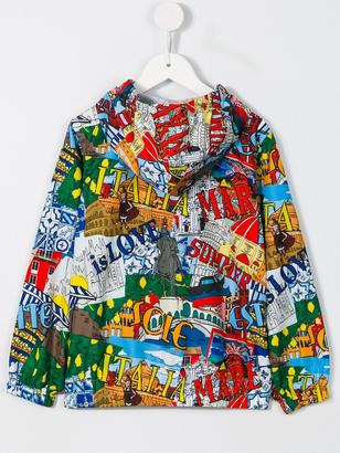 Dolce & Gabbana Kids Italia is Love windbreaker jacket