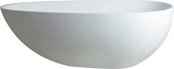 LICEN-Home 59 Inch Solid Surface Stone Resin Freestanding Egg Shape Bathtub For The Bathroom