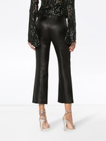 Thumbnail for your product : Marco De Vincenzo Cropped Flared Mid Rise Pants