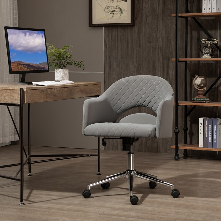 Vinsetto Ergonomic Office Chair with Swivel, MidBack Computer Desk