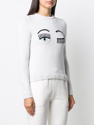Chiara Ferragni Flirting embroidered jumper