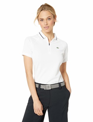 Lacoste Women's S/S Polyester Logo Golf Polo