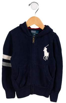 Polo Ralph Lauren Boys' Stripe-Accented Embroidered Cardigan