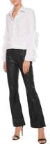 Thumbnail for your product : Iris & Ink Leslie Leather Flared Pants