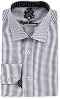 Thumbnail for your product : English Laundry Micro-Check Spread-Collar Dress Shirt, Gray
