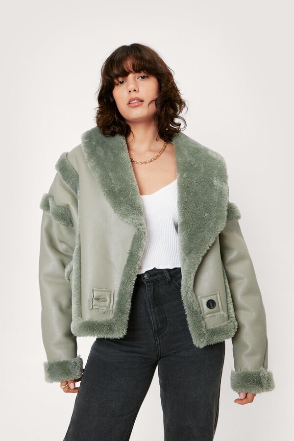furry biker jacket