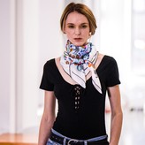 Thumbnail for your product : Silk Scarf With Leopards Reflection