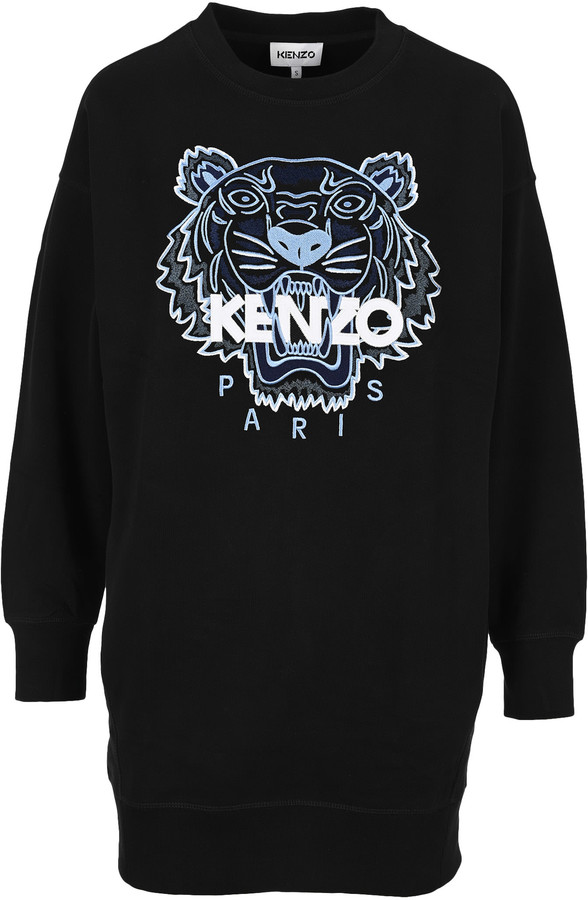 kenzo tiger sweatshirt dress