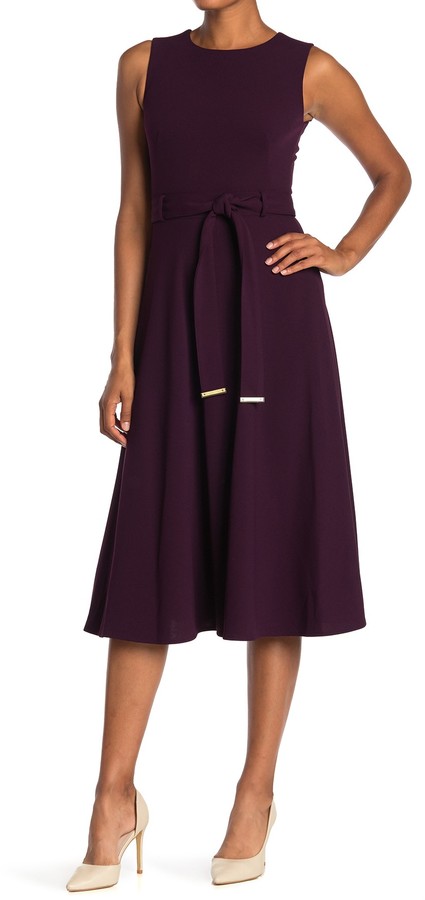 calvin klein purple dress