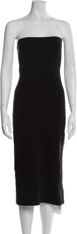 Gil Rodriguez Sheath Dress Black Strapless