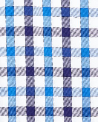 English Laundry Check Cotton Dress Shirt, Blue