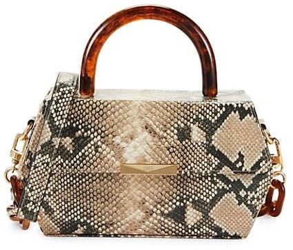 Fashion Snake Print Chest Bag Women Leather Purse Shoulder Crossbody Pack SS6 