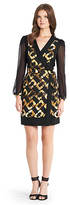 Thumbnail for your product : Fragments for Neiman Marcus Laila Chiffon Sleeve Wrap Dress