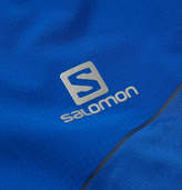 Thumbnail for your product : Salomon Fast Wing Hz Mesh-panelled Jersey Half-zip Top - Cobalt blue