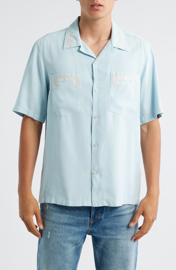 Julio Embroidered Button-Up Shirt