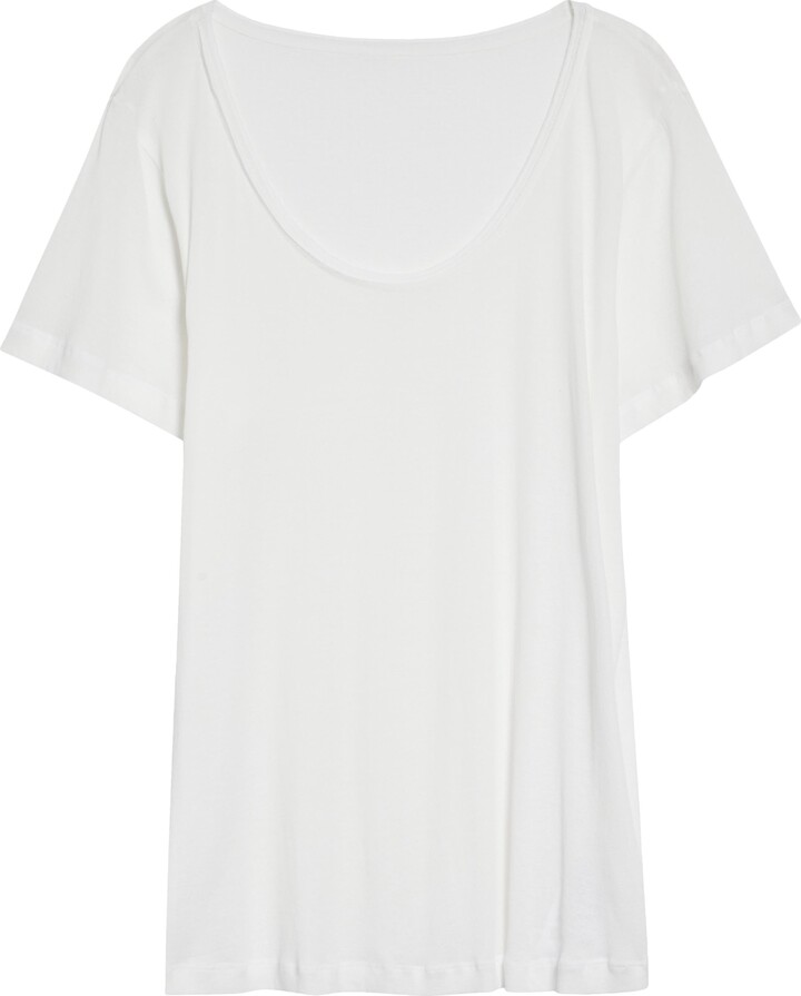 Gia Studios Dion Cotton Scoop Neck T-Shirt