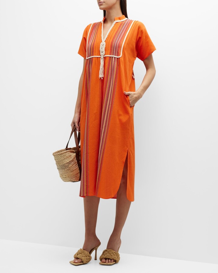 Orange Striped Dress | ShopStyle