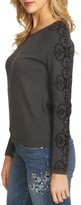 Thumbnail for your product : CeCe Women's Jacquard Sleeve Sweater