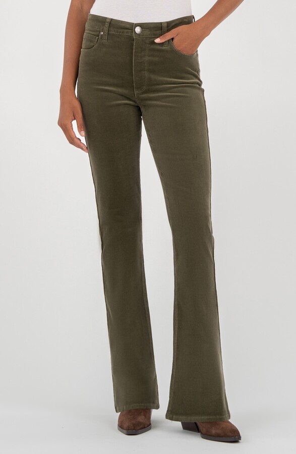 KUT from the Kloth Ana Fab Ab High Waist Corduroy Flare Jeans