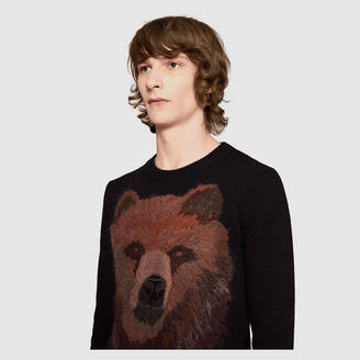 Gucci Wool sweater with bear