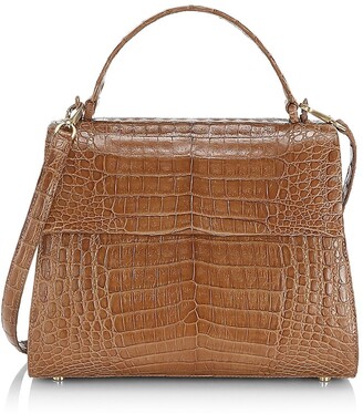 brown croc bolsauette bolsa