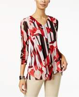 Thumbnail for your product : Alfani Draped Asymmetrical Top, Created for Macy's