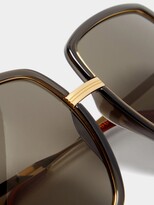 Thumbnail for your product : Gucci Eyewear Eyewear - Oversized Square Acetate Sunglasses - Dark Grey