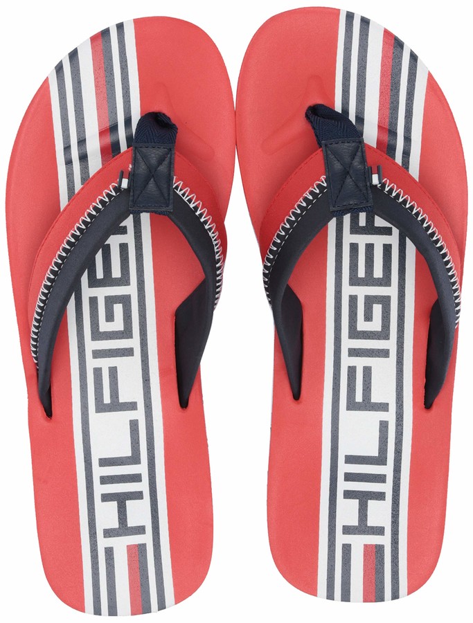 hilfiger flip flops mens