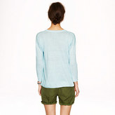 Thumbnail for your product : J.Crew Linen V-neck sweater in garment dye