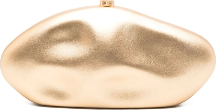 Cult Gaia Caldera leather clutch