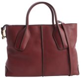 Thumbnail for your product : Tod's burgundy leather convertible tote
