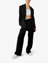 Thumbnail for your product : Topshop Belted woven blazer