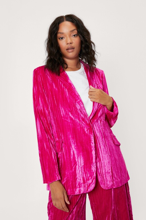 velvet blazer women's plus size