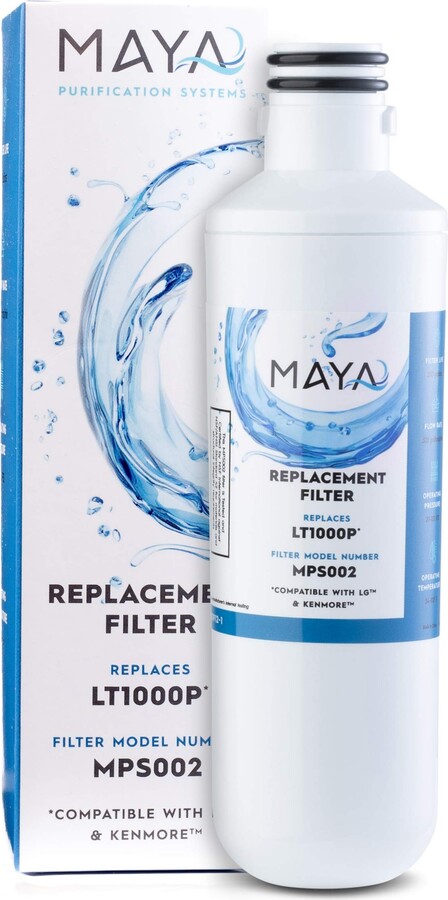 Maya LT1000P Water Filter Replacement, Compatible with: Lg ADQ747935, MDJ64844601, LMXS28626D, LT1000PC, Lt-1000PC Kenmore 46-9980, 469980, 1 Pack - W