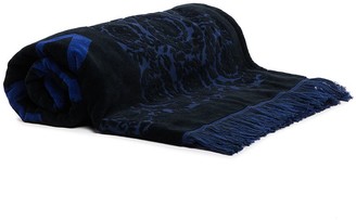 Versace Intarsia Logo Beach Towel