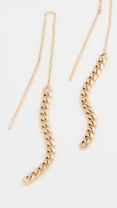 Zoë Chicco 14k Small Curb Chain Drop Threaders