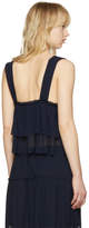 Thumbnail for your product : See by Chloe Navy V-Neck Tank Top