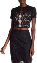 Thumbnail for your product : Lumier Lace Short Sleeve Blouse