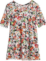 Thumbnail for your product : J. Jill Printed pleated-back top